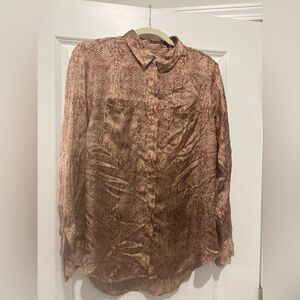Satin printed blouse